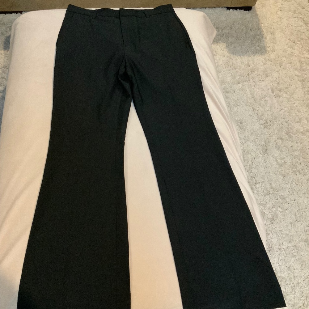 Banana Republic Black 8 sculpted Boot Cut, full length Officecore Coquette - Picture 2 of 9
